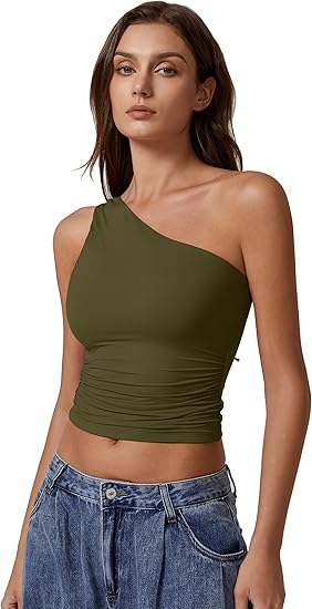 Ultimate Sculpt One Shoulder Crop Top