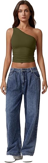 Ultimate Sculpt One Shoulder Crop Top
