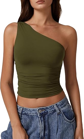 Ultimate Sculpt One Shoulder Crop Top